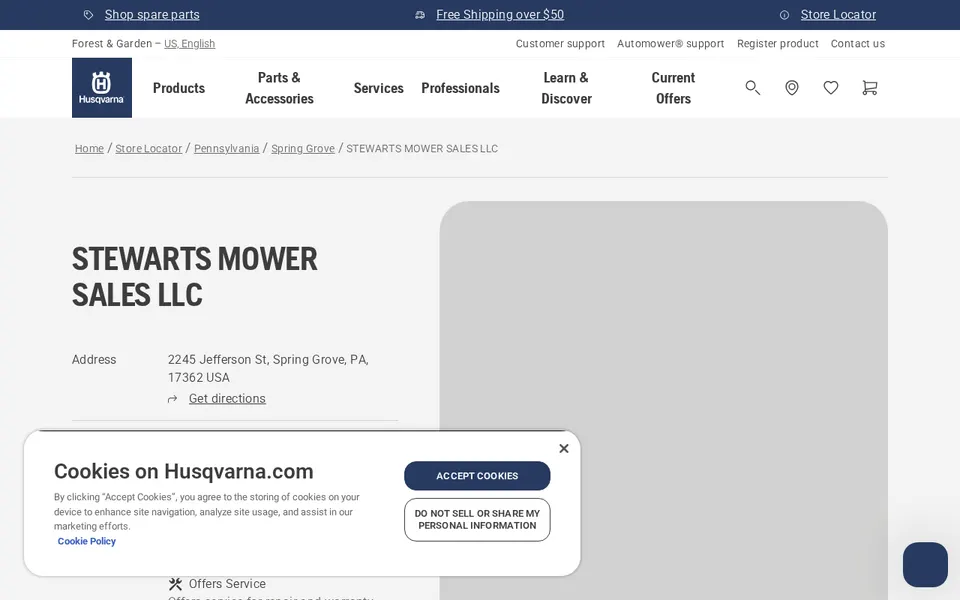 STEWARTS MOWER SALES LLC website