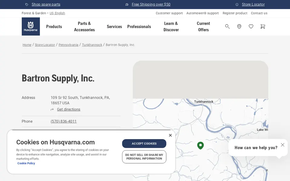 Bartron Supply, Inc. website