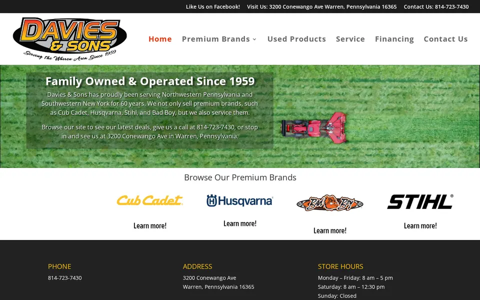 Davies And Sons, LLC website