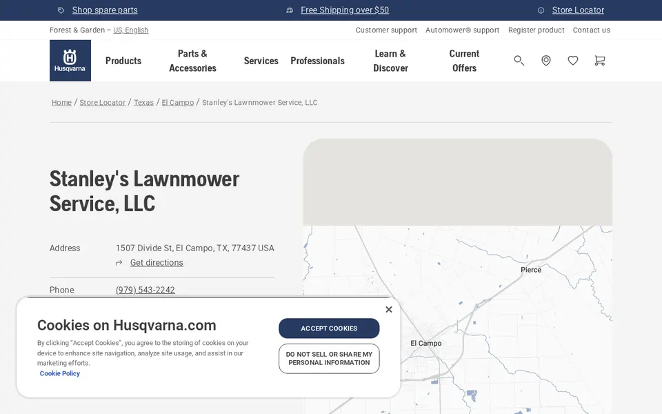 Stanley's Lawnmower Service, LLC website