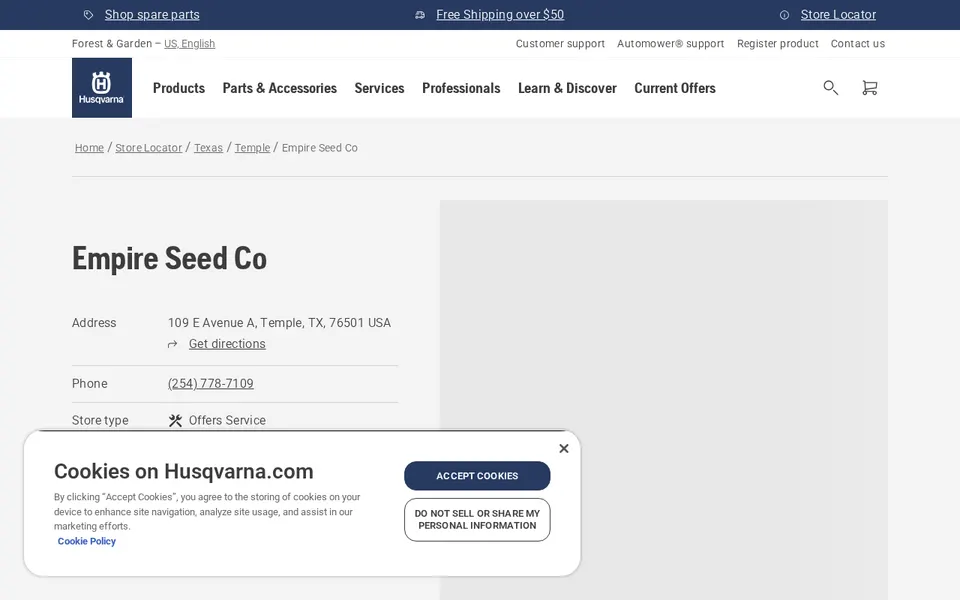 Empire Seed Co website