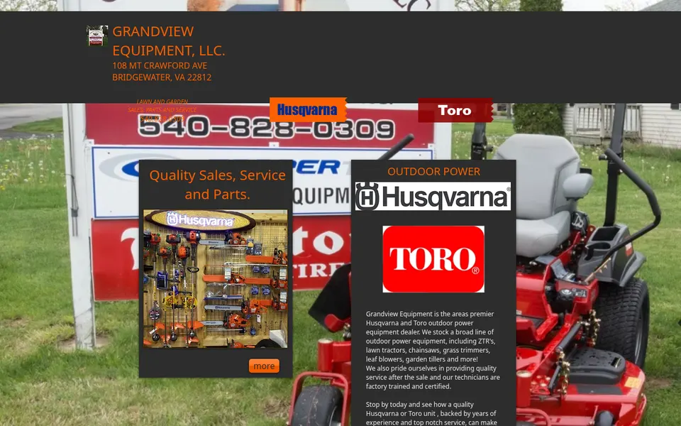Grandview Equipment LLC website