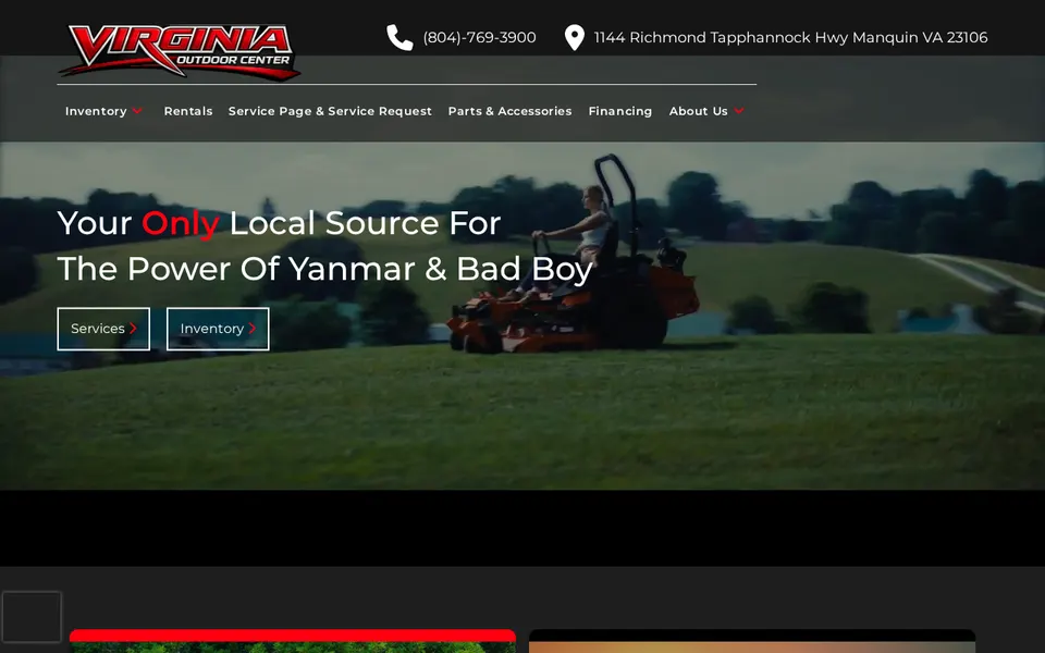 Virginia Outdoor Center website
