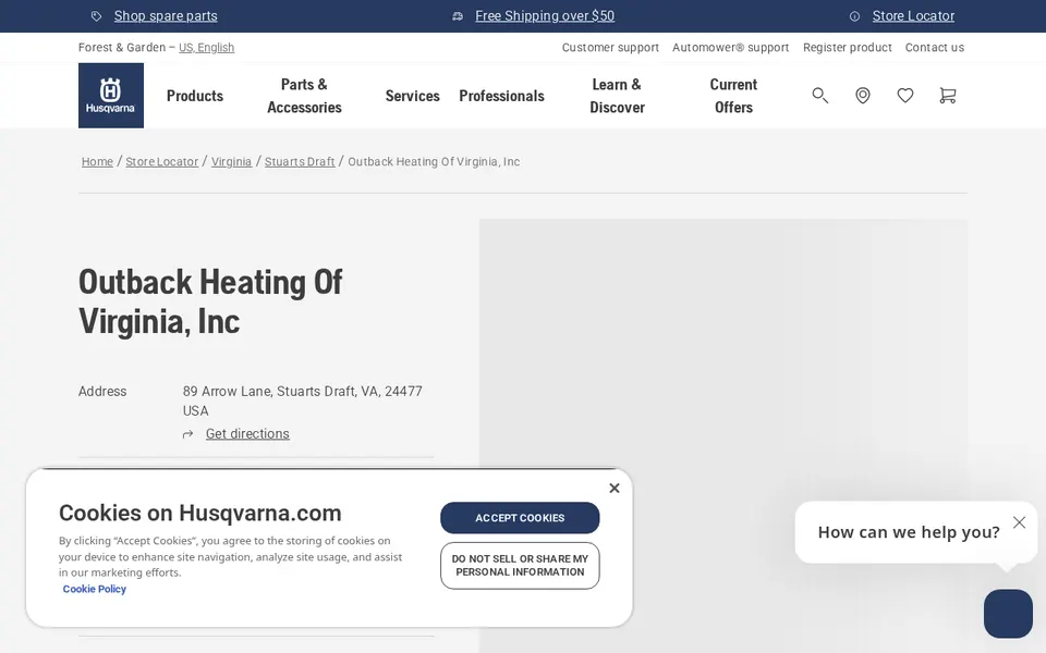 Outback Heating Of Virginia, Inc website