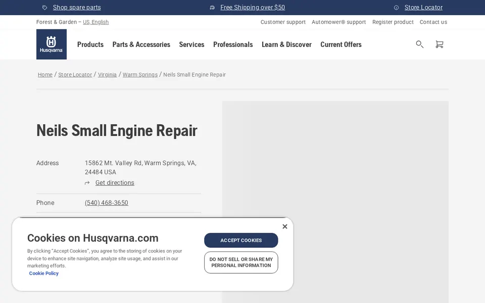 Neils Small Engine Repair website