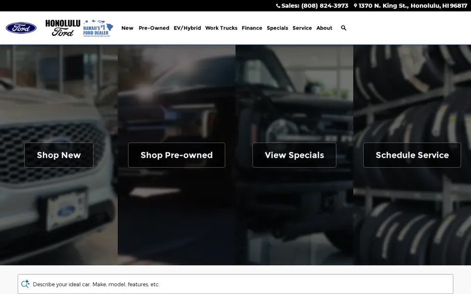 Honolulu Ford website