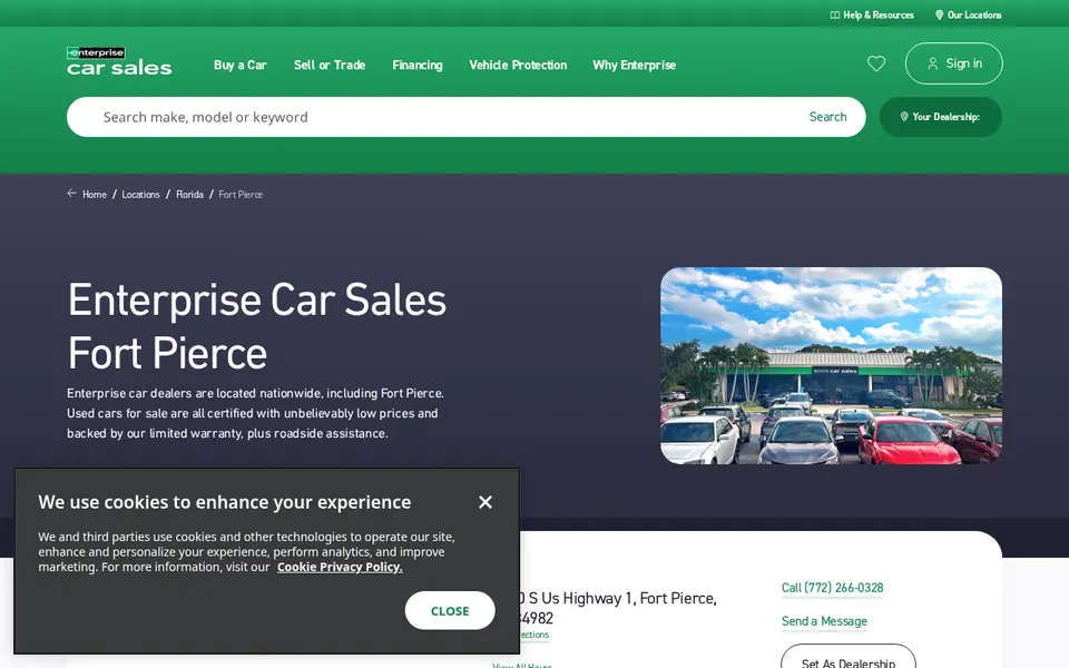 Enterprise Car Sales Fort Pierce website