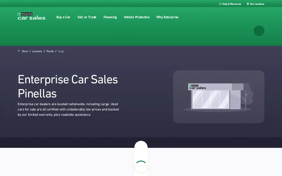 Enterprise Car Sales Pinellas website