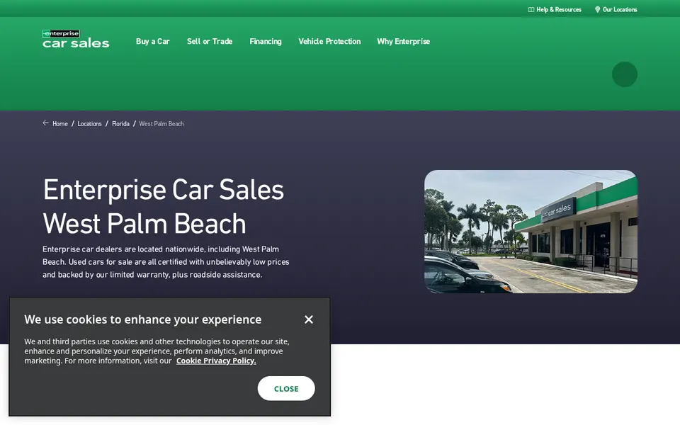 Enterprise Car Sales West Palm Beach website