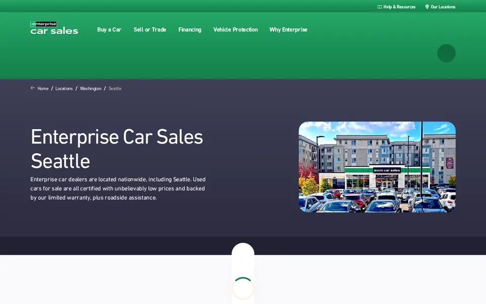 Enterprise Car Sales Seattle website