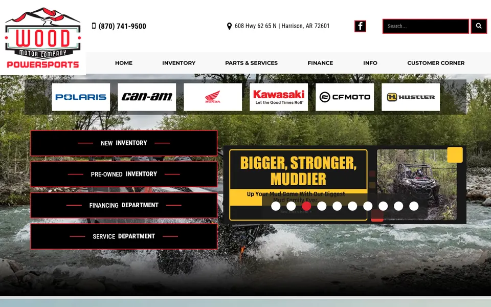 Wood Powersports website