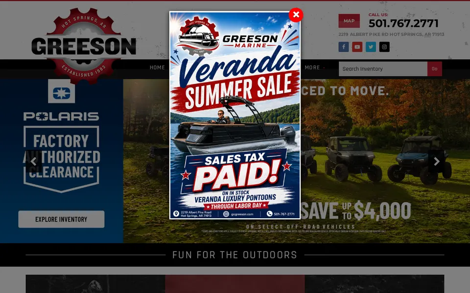 Greeson Polaris website