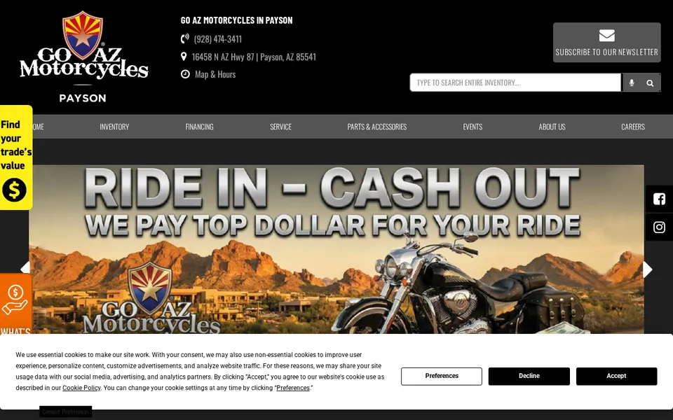 Go Az Payson website