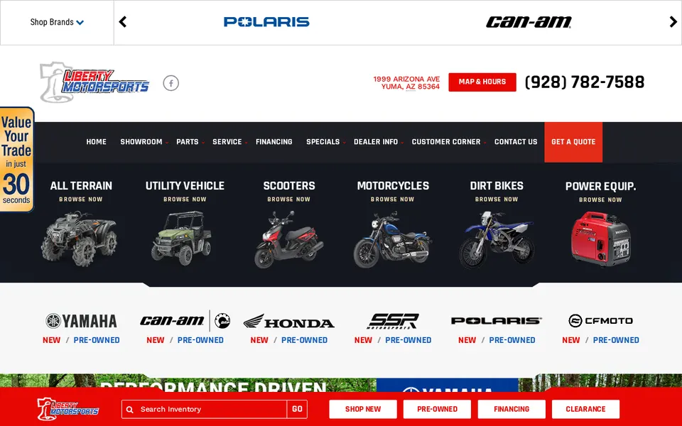 Liberty Motorsports website