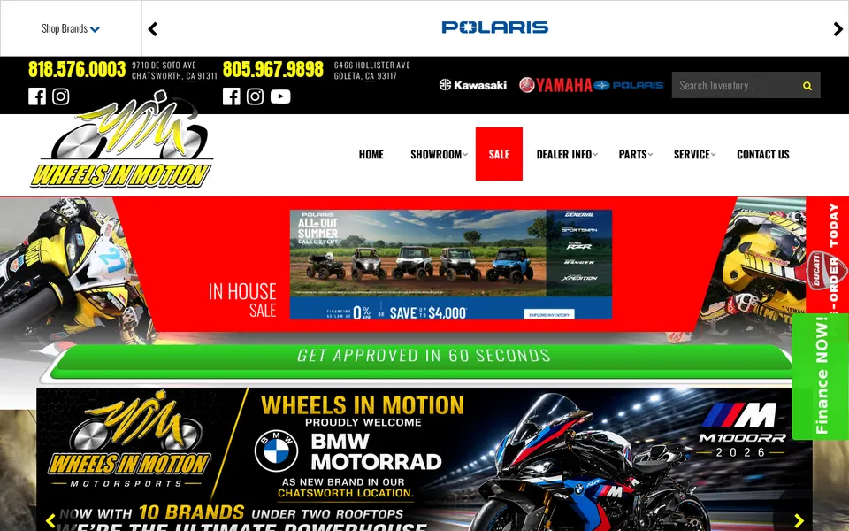 Wheels In Motion website