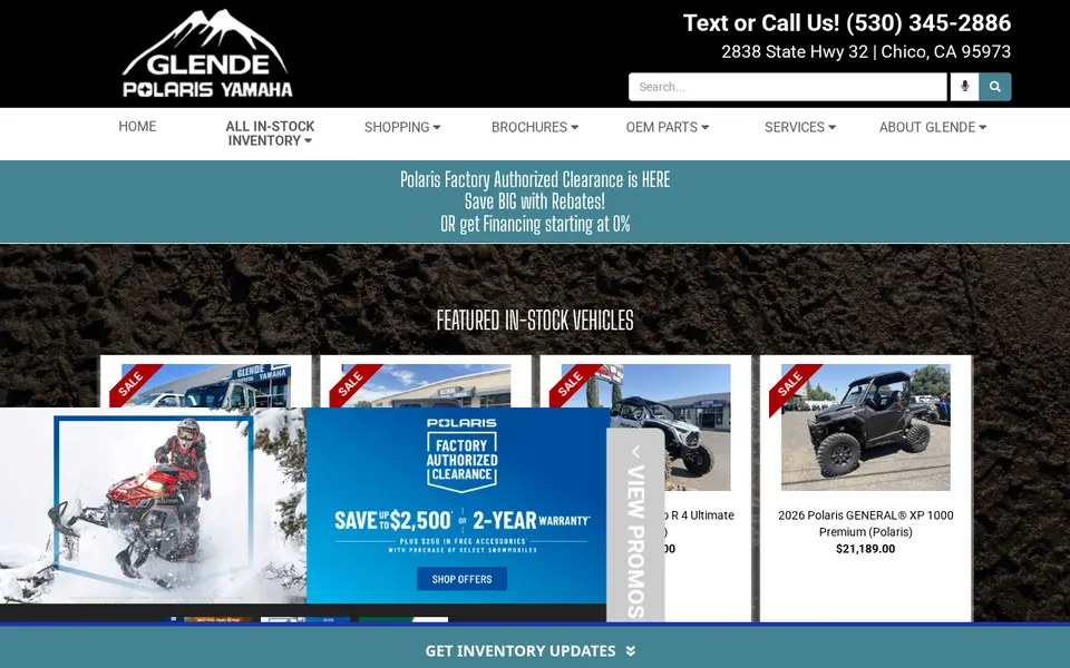 Glende Polaris website