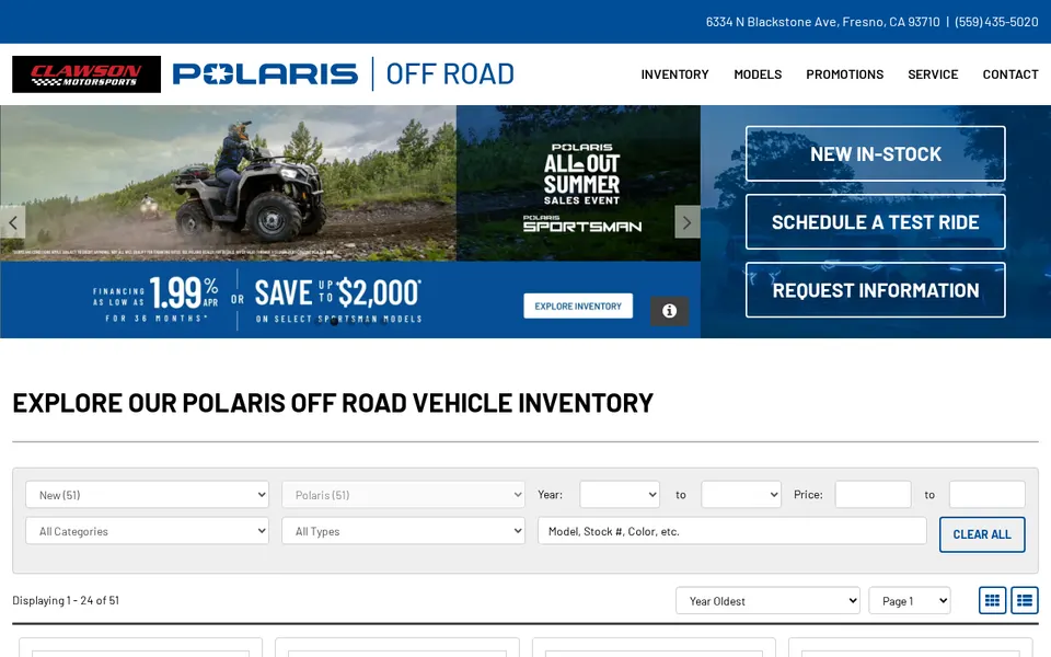 Clawson Motorsports website