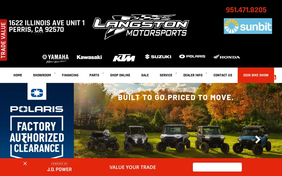 Langston Motorsports website