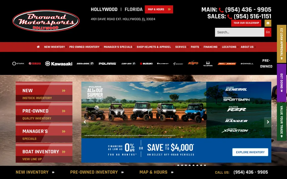 Broward Motorsports website