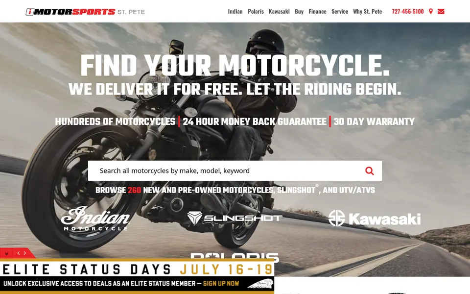St Pete Powersports website