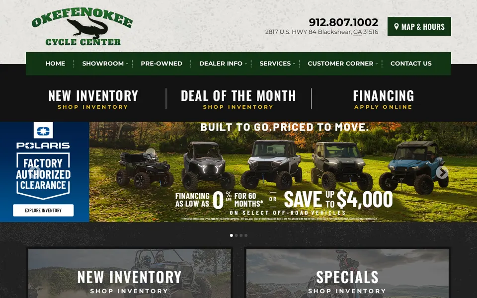 Okefenokee Cycle Center website