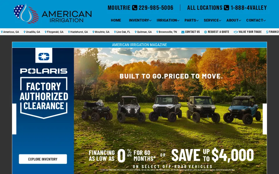 American Irrigation website