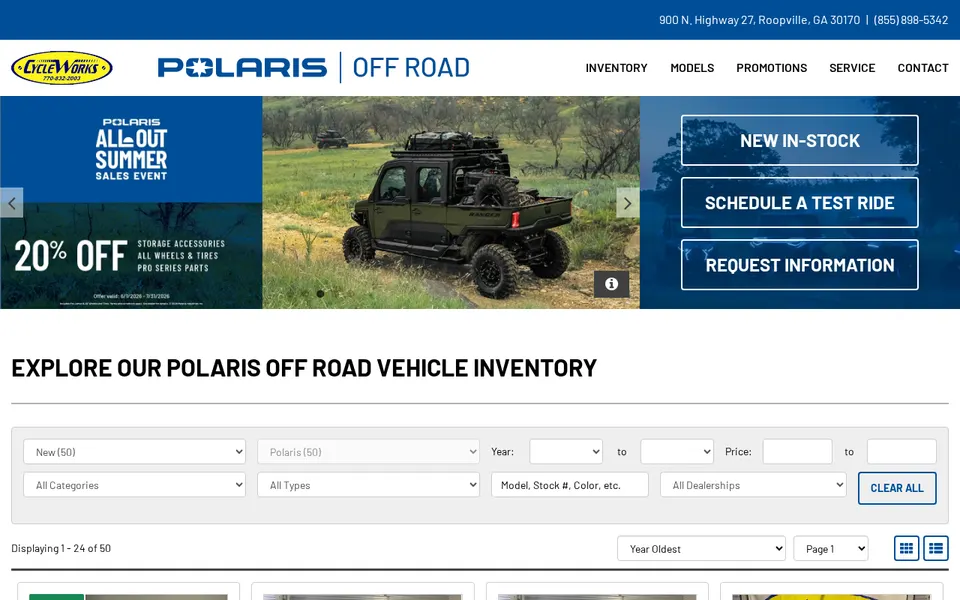 Cycle Works website