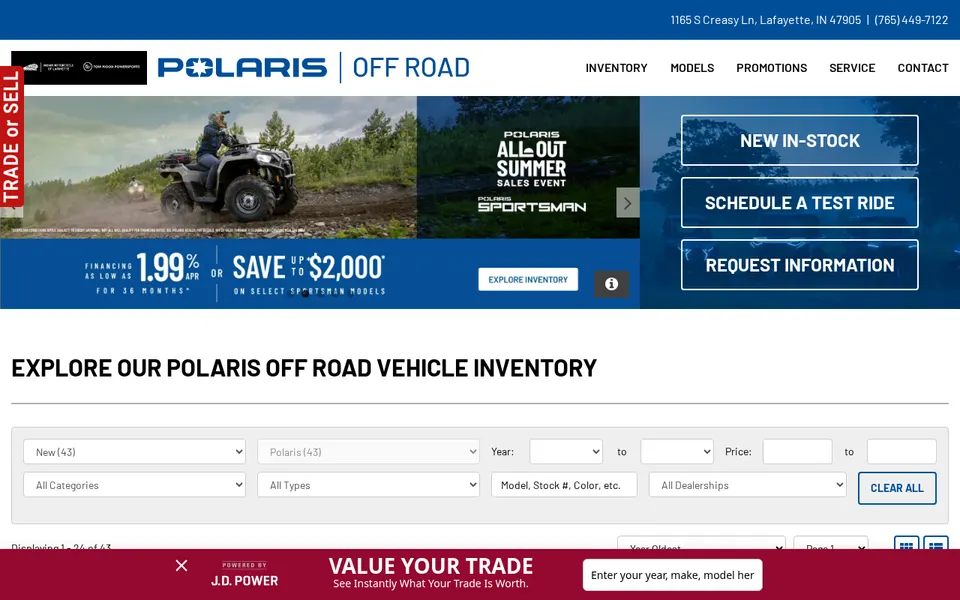 Indian Motorcycle Of Lafayette website