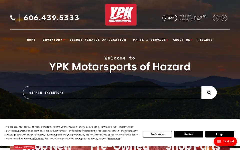 Ypk Motorsports Of Hazard website