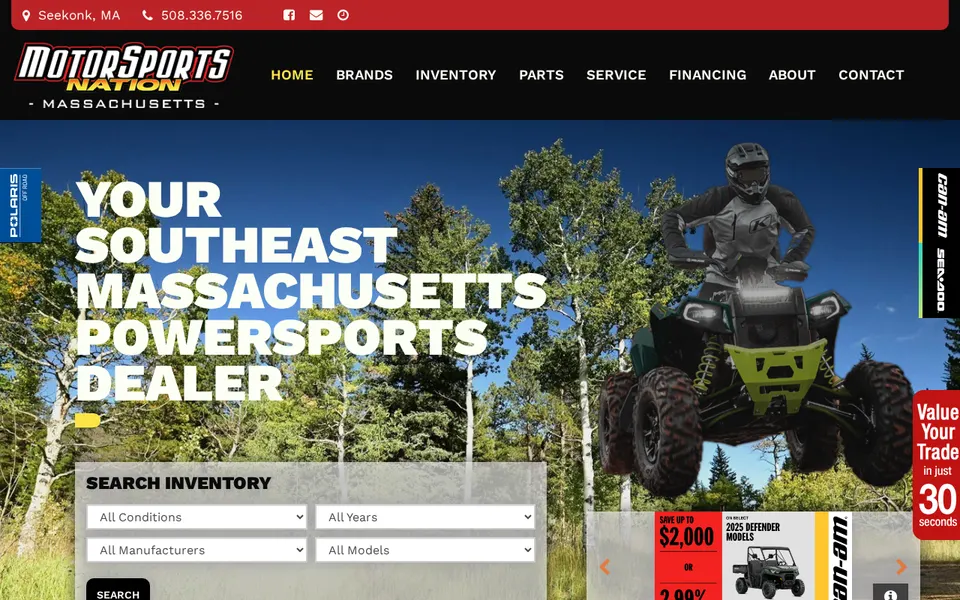 Motorpsorts Nation Of Massachusetts website