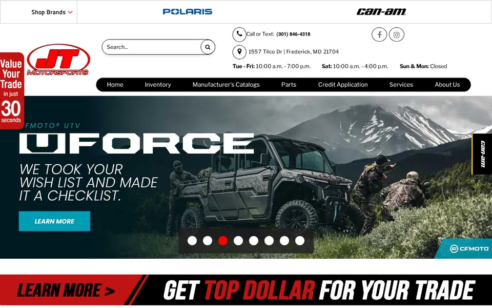 Jt Motorsports website