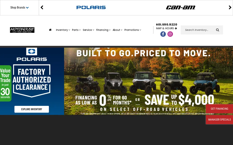 Motohouse Picayune website