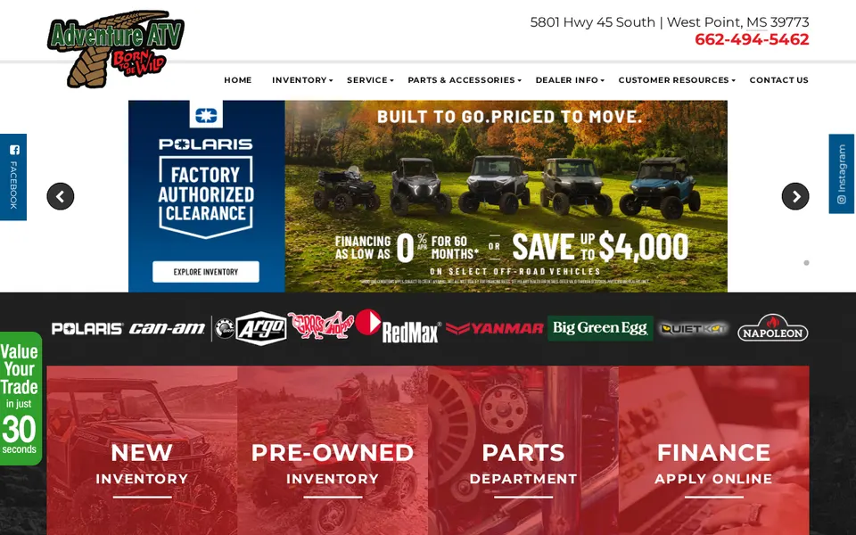 Adventure Atv website