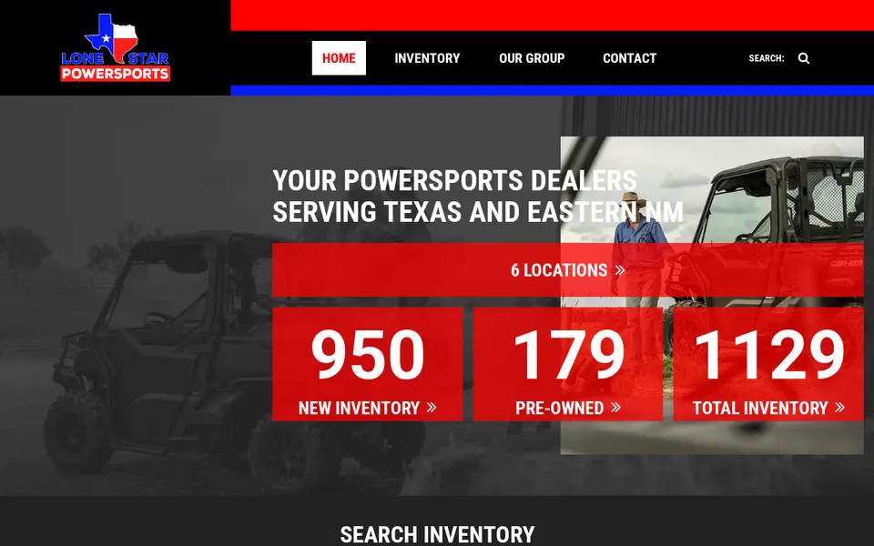 Lone Star Powersports website