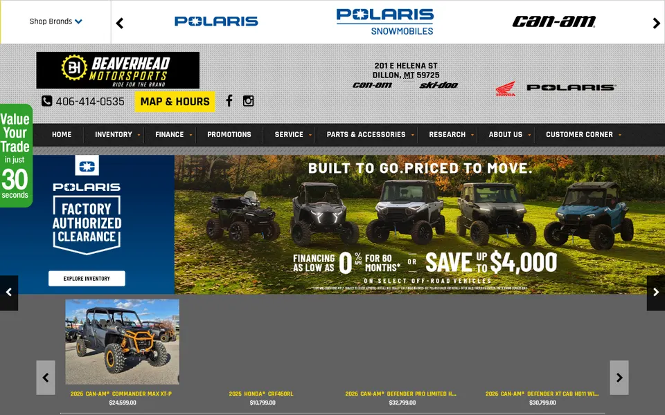 Beaverhead Motors Inc. website