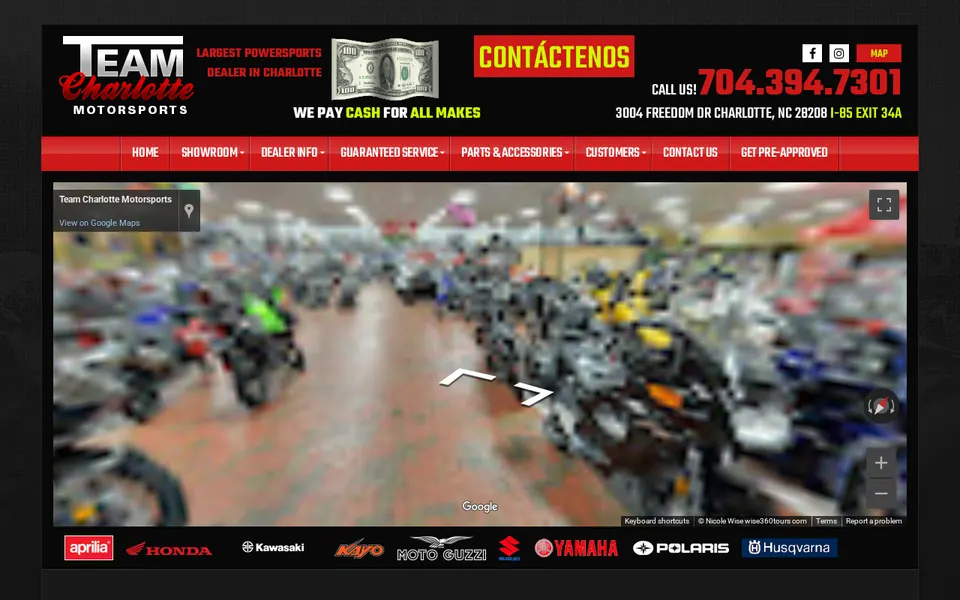 Team Charlotte Motorsports website