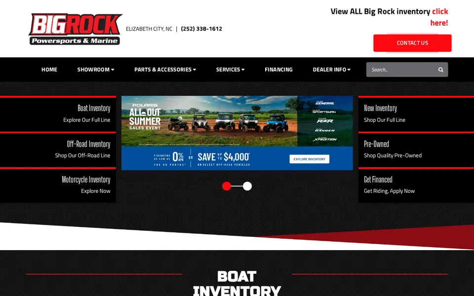 Big Rock Powersports & Marine website