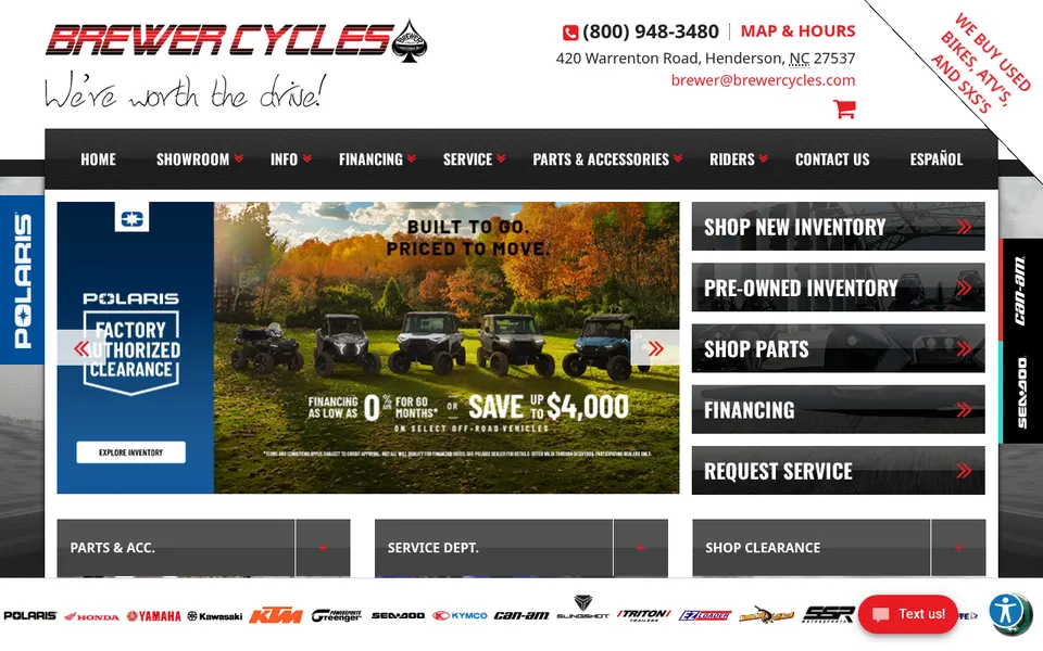 Brewer Cycles, Inc. website