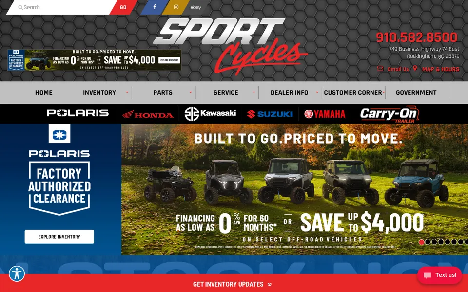 Sport Cycles website