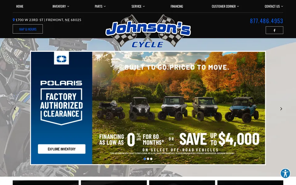 Johnson'S Cycle & Auto website