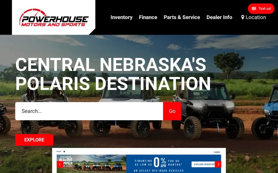 Powerhouse Motors & Sports website