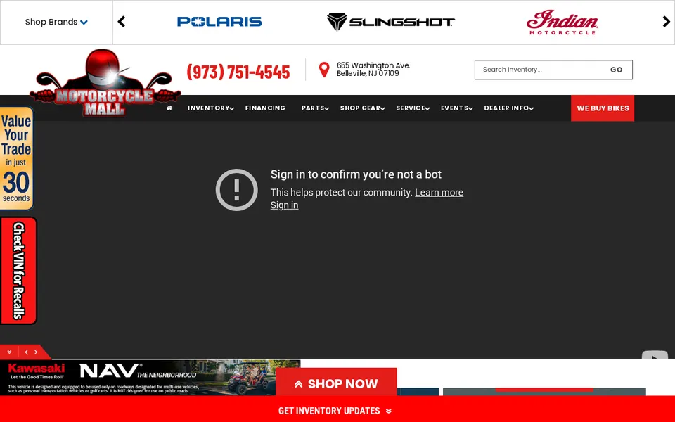 Motorcycle Mall website