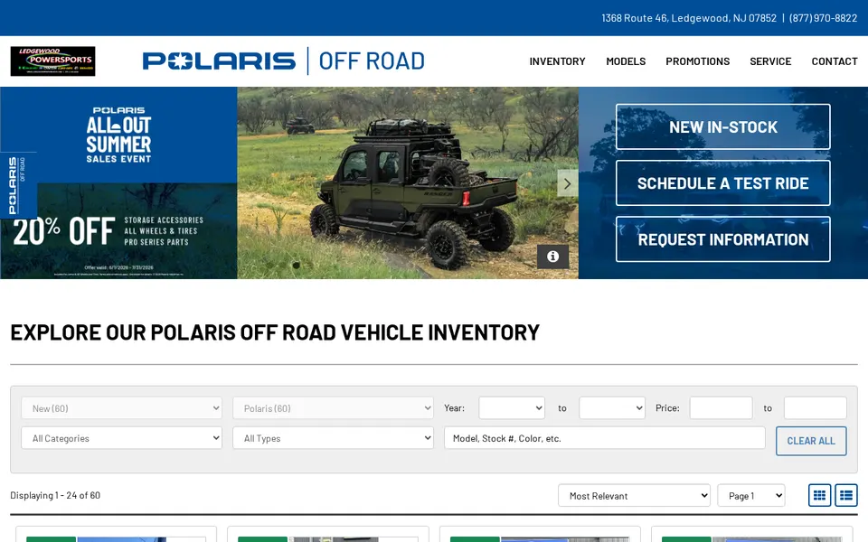 Ledgewood Powersports Inc website