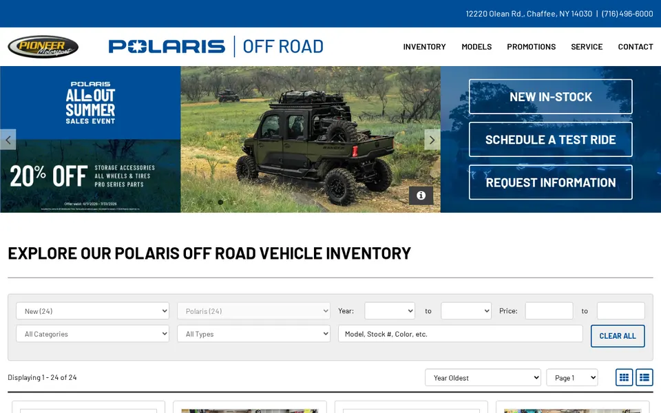 Pioneer Motorsport Inc. website