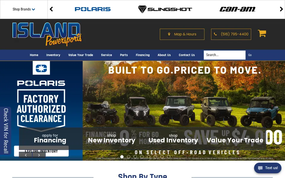 Island Powersports website