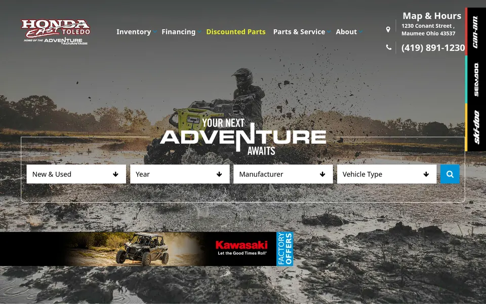 Honda East website
