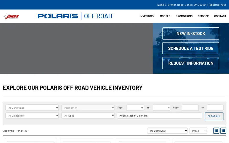Jones Offroad website