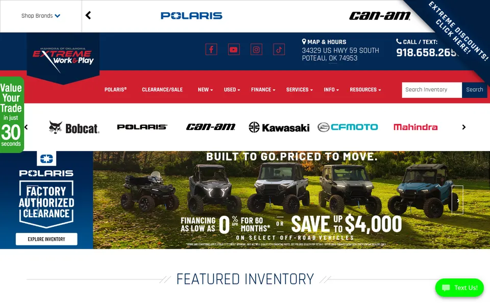 Extreme Work & Play website