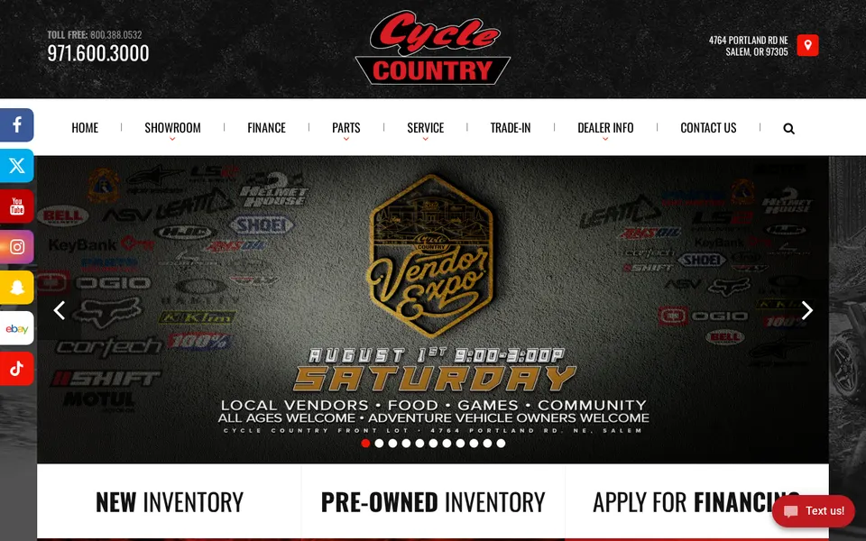 Cycle Country Inc website
