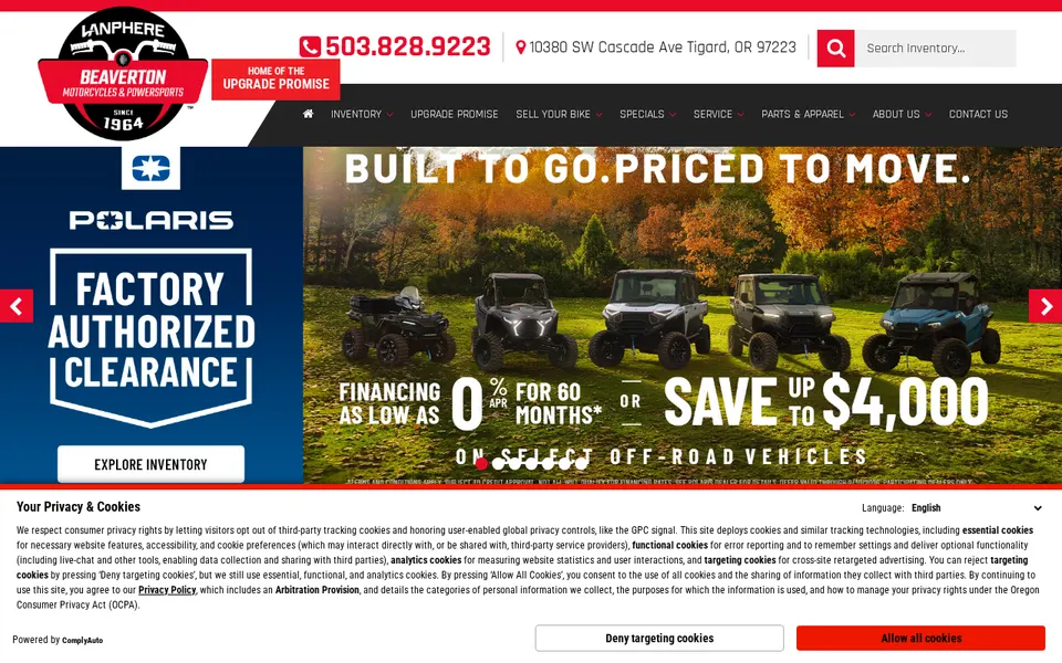 Beaverton Motorcycles website